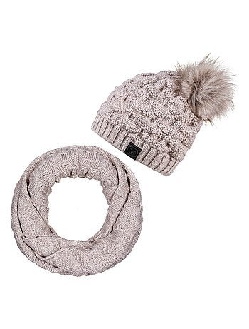 Ensemble Snood Bonnet Wiska - Made in UE