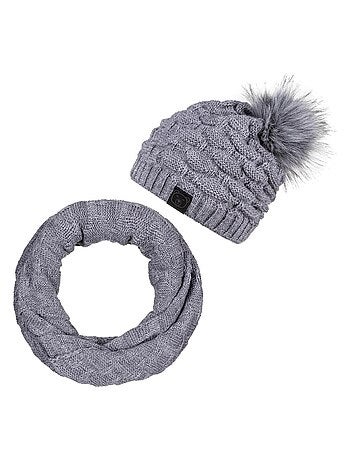 Ensemble Snood Bonnet Wiska - Made in UE