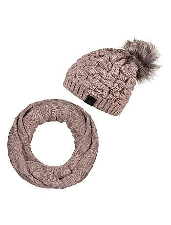 Ensemble Snood Bonnet Wiska - Made in UE