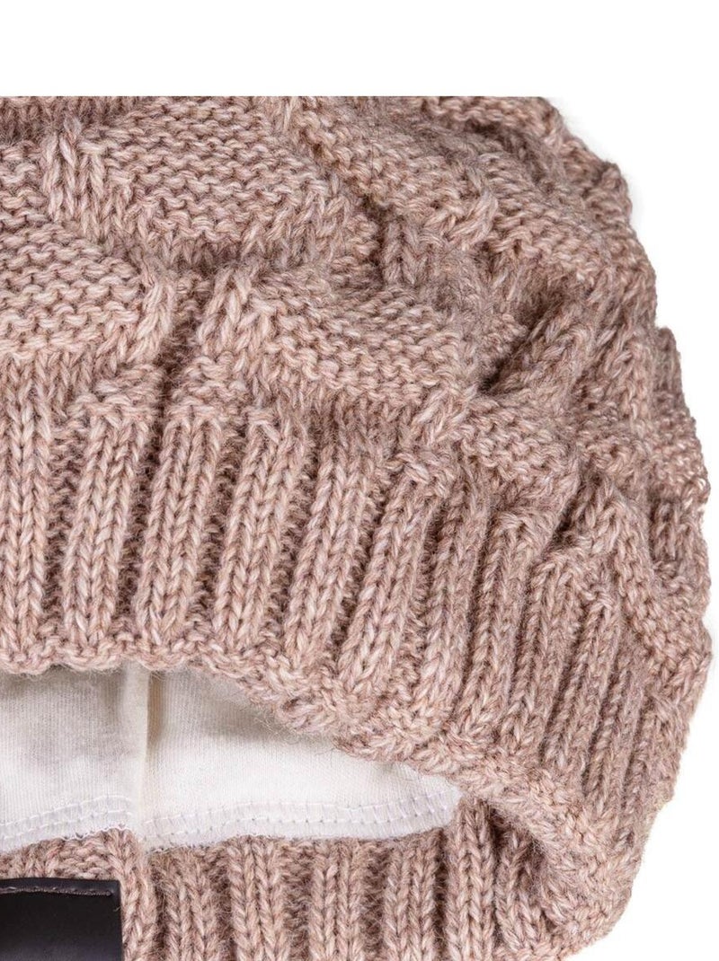 Ensemble Snood Bonnet Wiska - Made in UE Marron clair - Kiabi