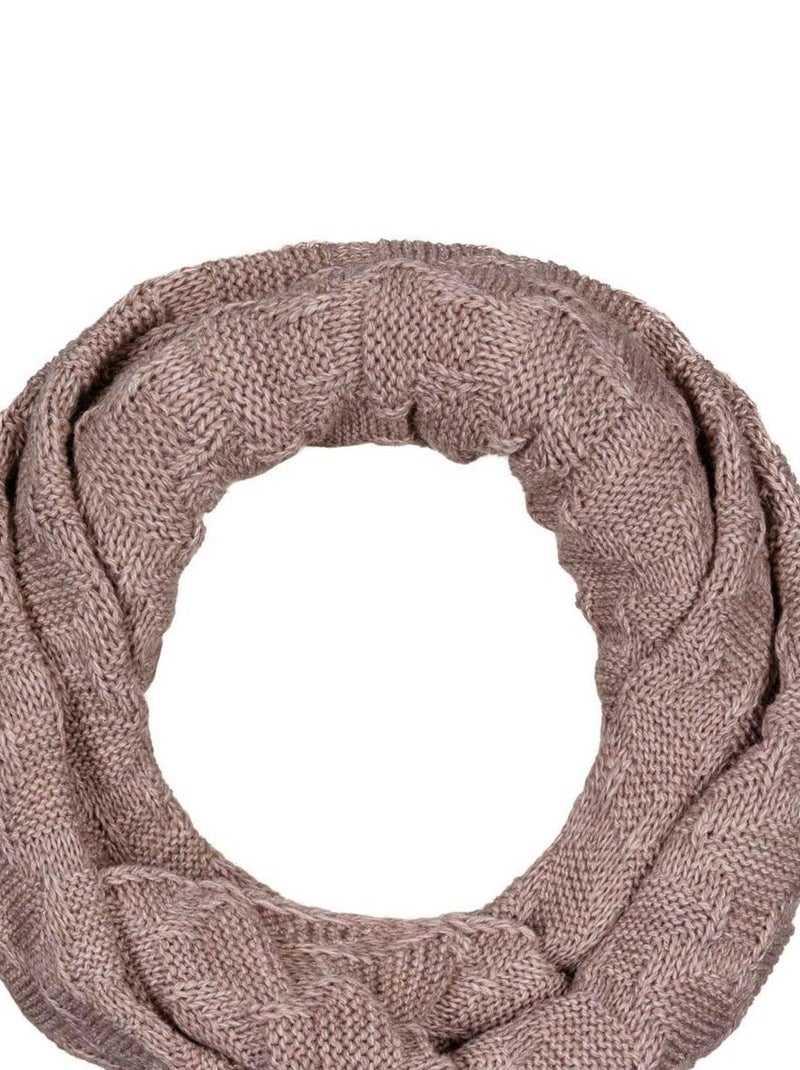 Ensemble Snood Bonnet Wiska - Made in UE Marron clair - Kiabi
