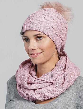 Ensemble Snood Bonnet Wiska - Made in UE