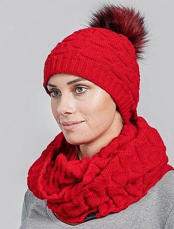 Ensemble Snood Bonnet Wiska - Made in UE