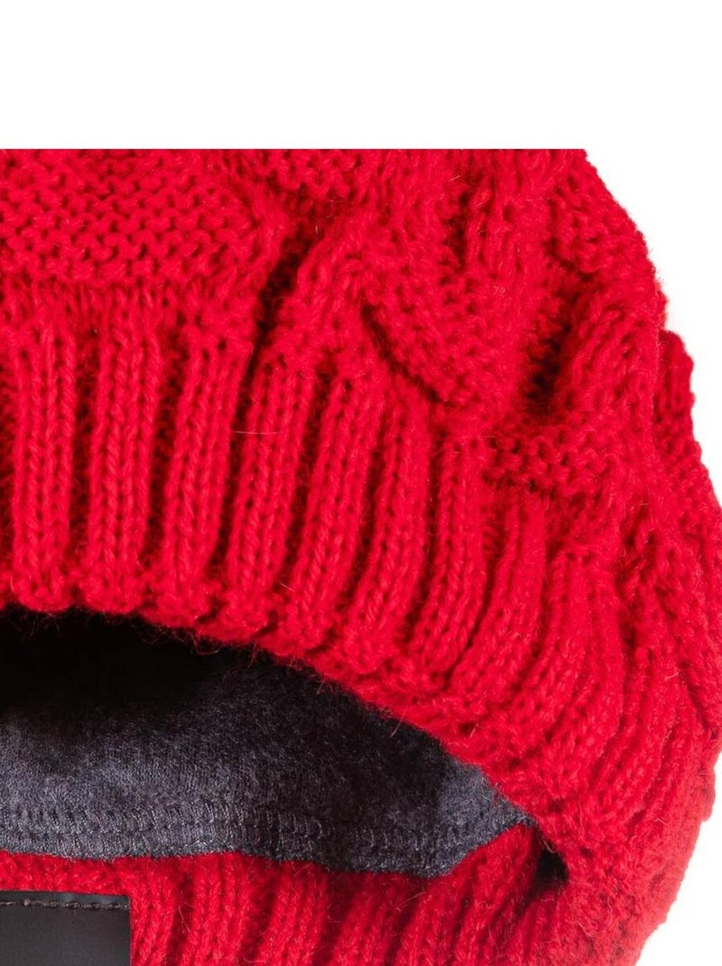 Ensemble Snood Bonnet Wiska - Made in UE Rouge - Kiabi