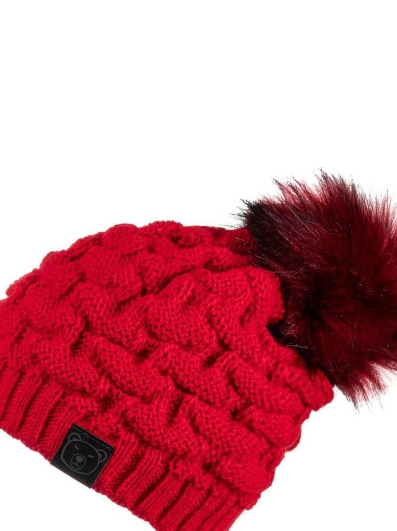 Ensemble Snood Bonnet Wiska - Made in UE Rouge - Kiabi