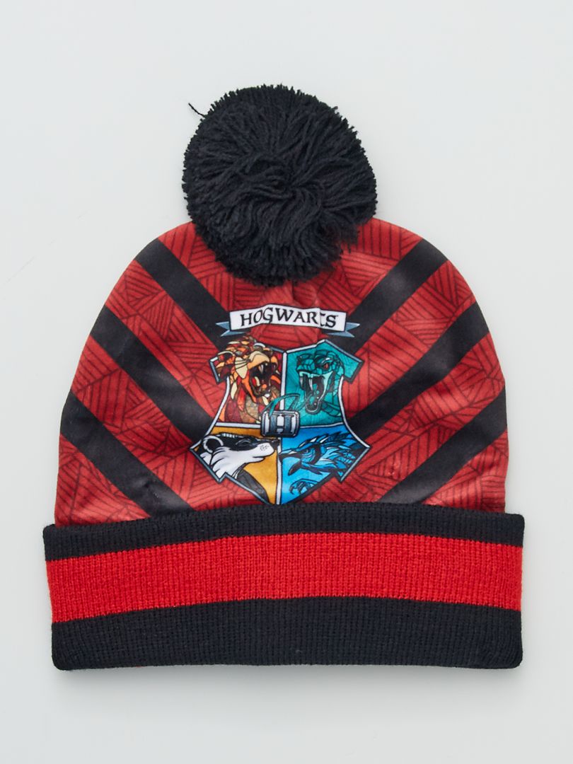Ensemble Snood +gants + bonnet 'Harry Potter' rouge - Kiabi