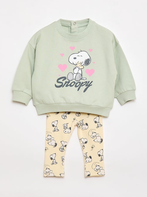 Ensemble 'Snoopy' 2 pièces Sweat-shirt + legging - Kiabi