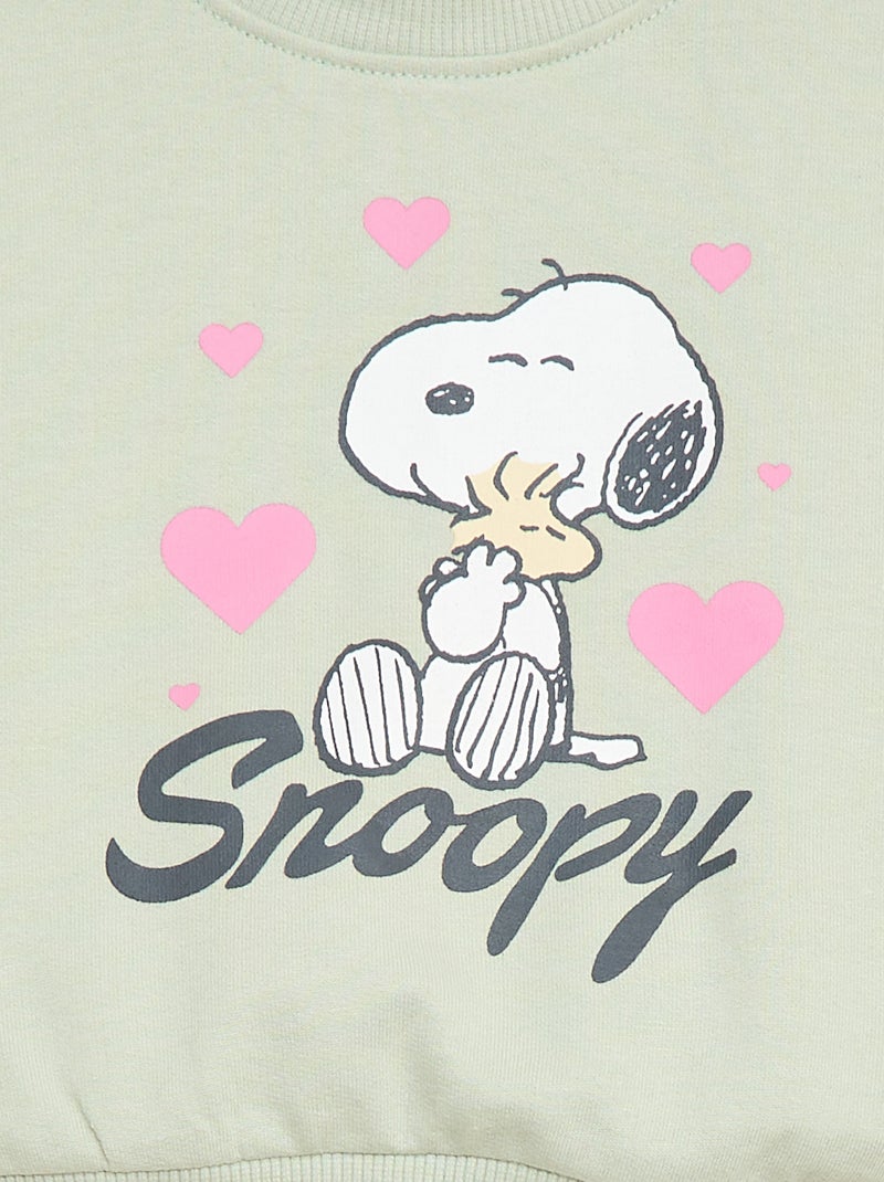 Ensemble 'Snoopy' 2 pièces Sweat-shirt + legging Bleu - Kiabi