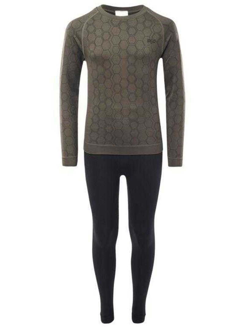 Ensemble sous-vêtements thermiques grar - bejo Noir Vert - Kiabi