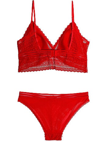 Ensemble soutien-gorge triangle et slip Gift