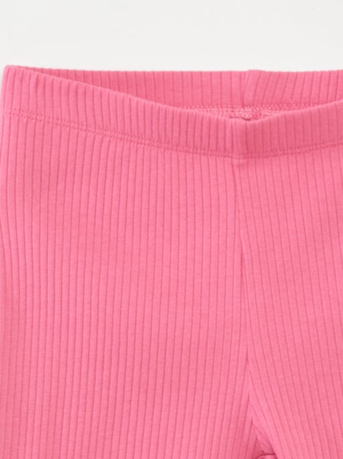 Ensemble sport débardeur + cycliste côtelé - 2 pièces - Kiabi