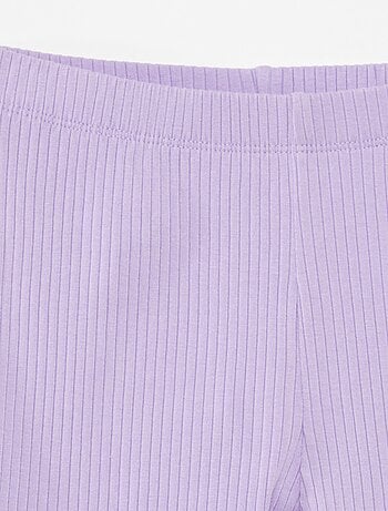 Ensemble sport débardeur + cycliste côtelé - 2 pièces