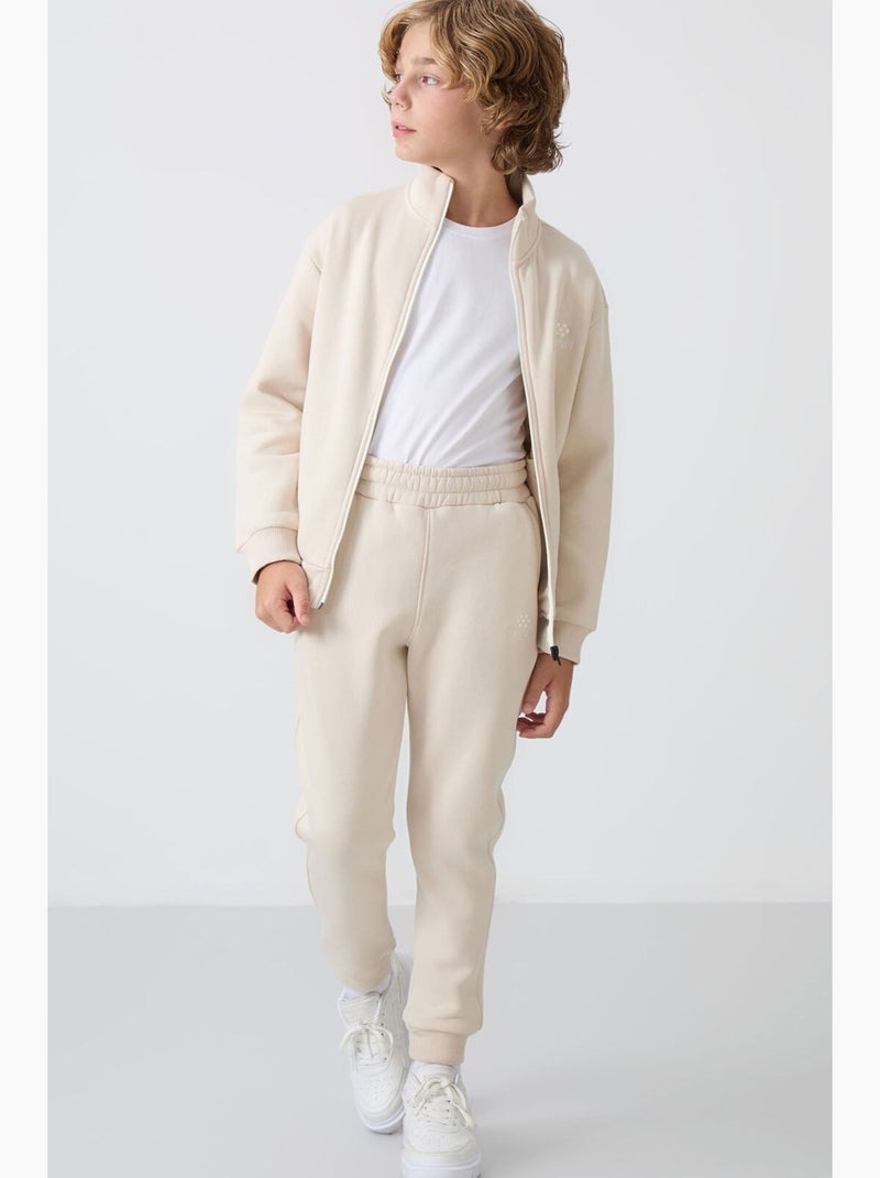 Ensemble sport enfant tommy Beige argile - Kiabi
