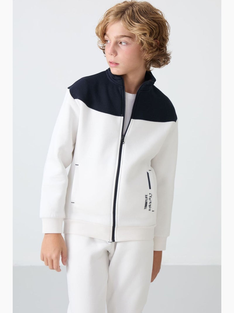 Ensemble sport enfant tommy Blanc Bleu - Kiabi