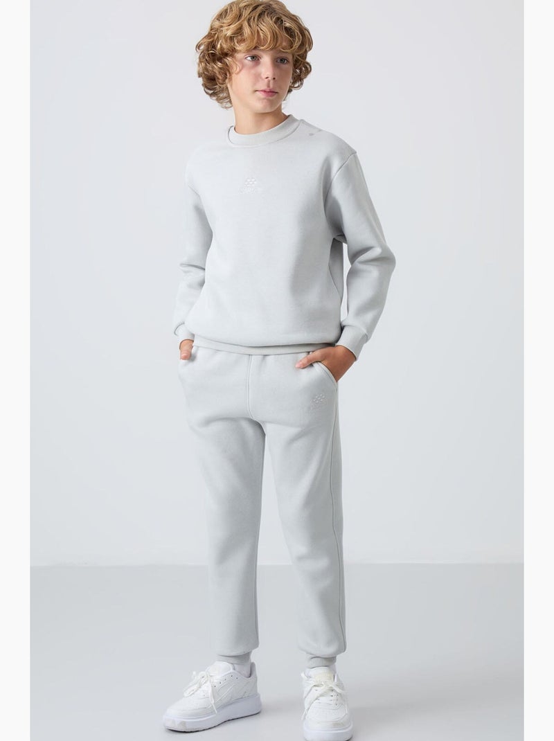 Ensemble sport enfant tommy Gris clair - Kiabi