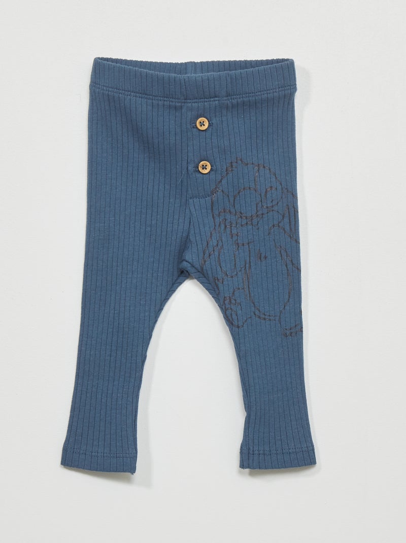 Ensemble 'Stitch' sweat + pantalon - 2 pièces Vert/blanc - Kiabi