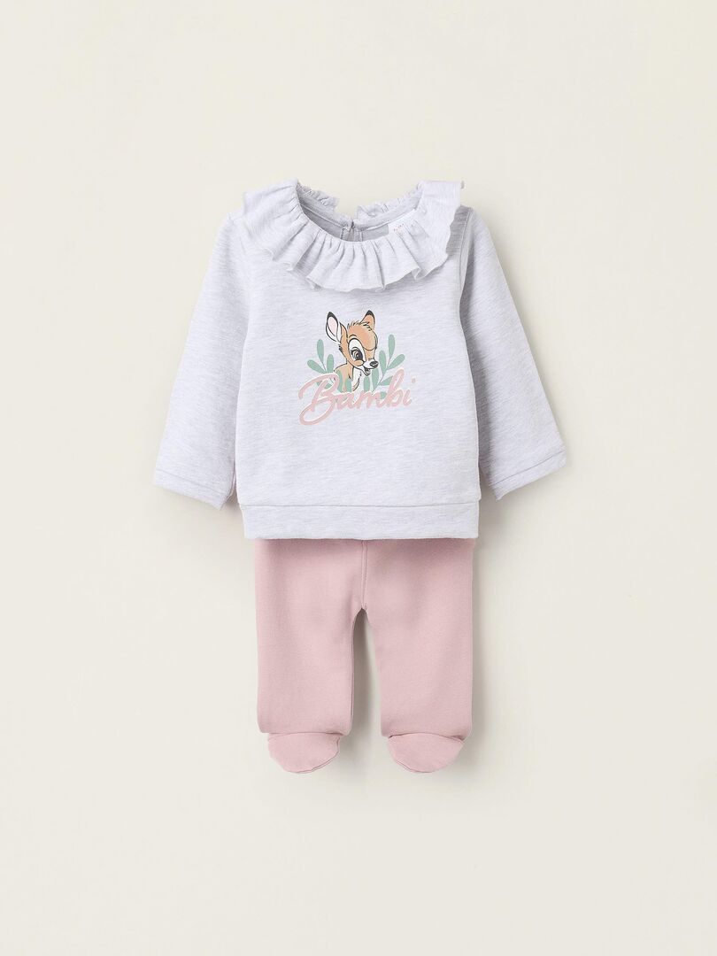 Ensemble survetement ebouriffe ebouriffe theme Bambi BARBIE Gris clair Kiabi 29.99