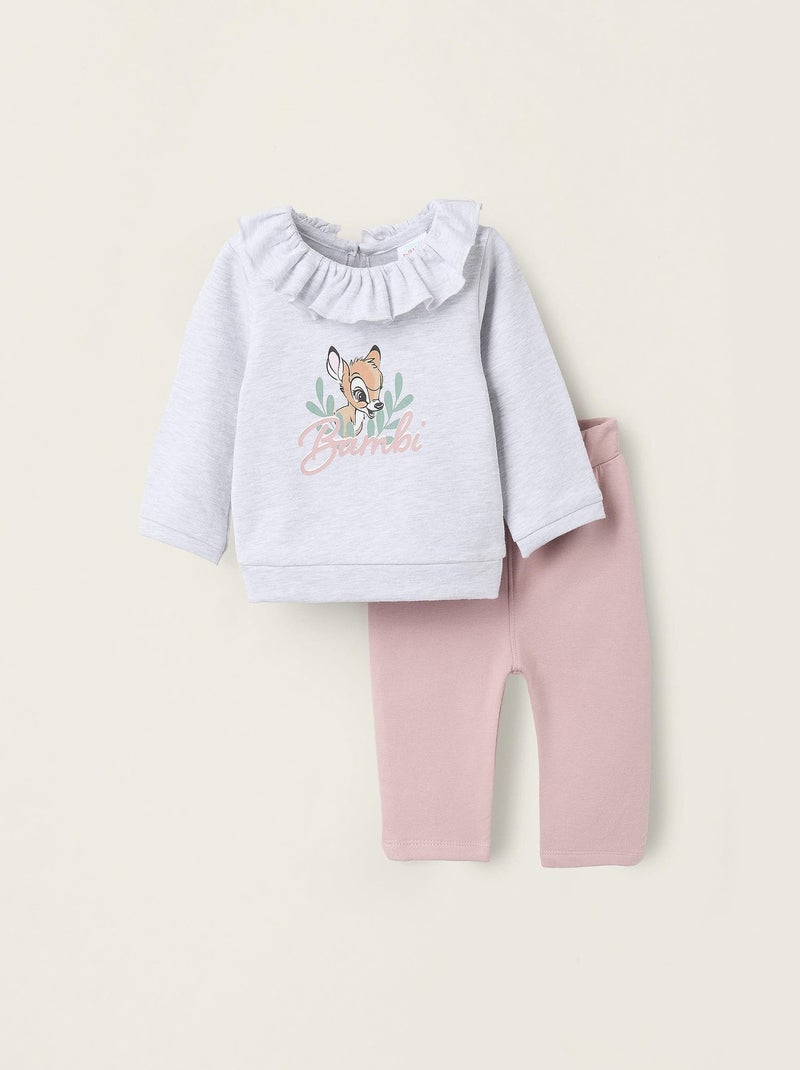 Ensemble survêtement ébouriffé, ébouriffé, thème Bambi BARBIE Gris clair - Kiabi