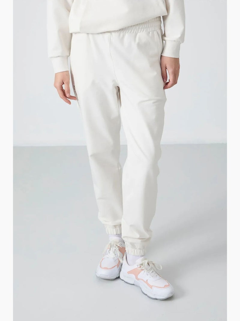 Ensemble sweat à capuche et pantalon oversize tommy Crème - Kiabi