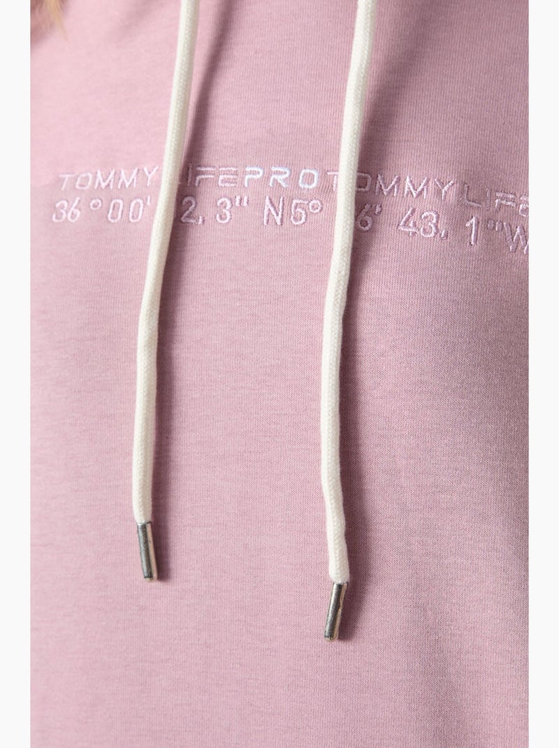 Ensemble sweat à capuche et pantalon oversize tommy Mauve - Kiabi
