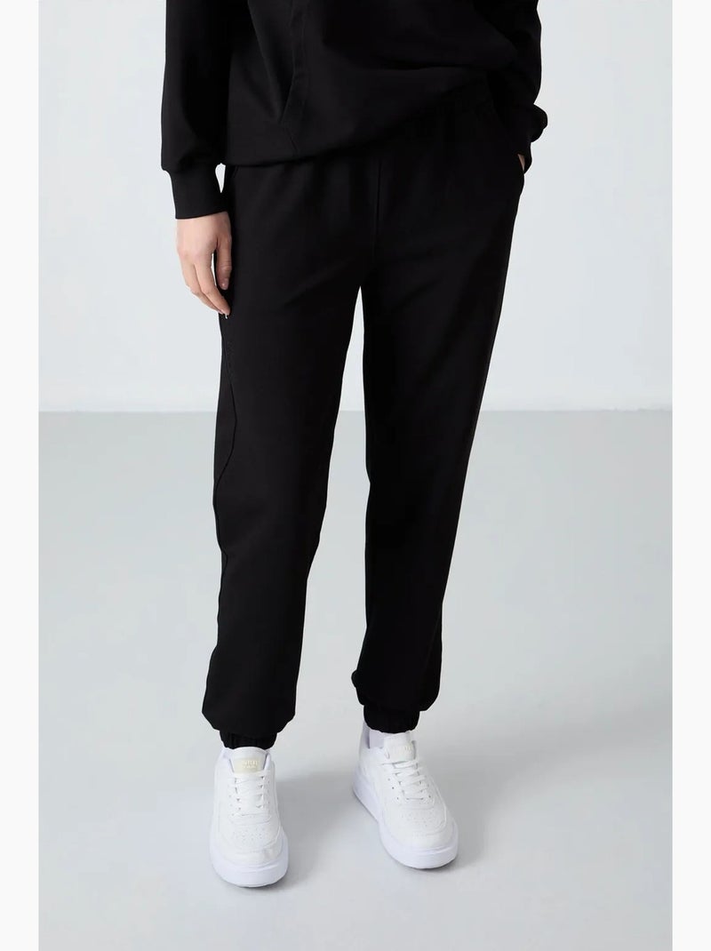 Ensemble sweat à capuche et pantalon oversize tommy Noir - Kiabi