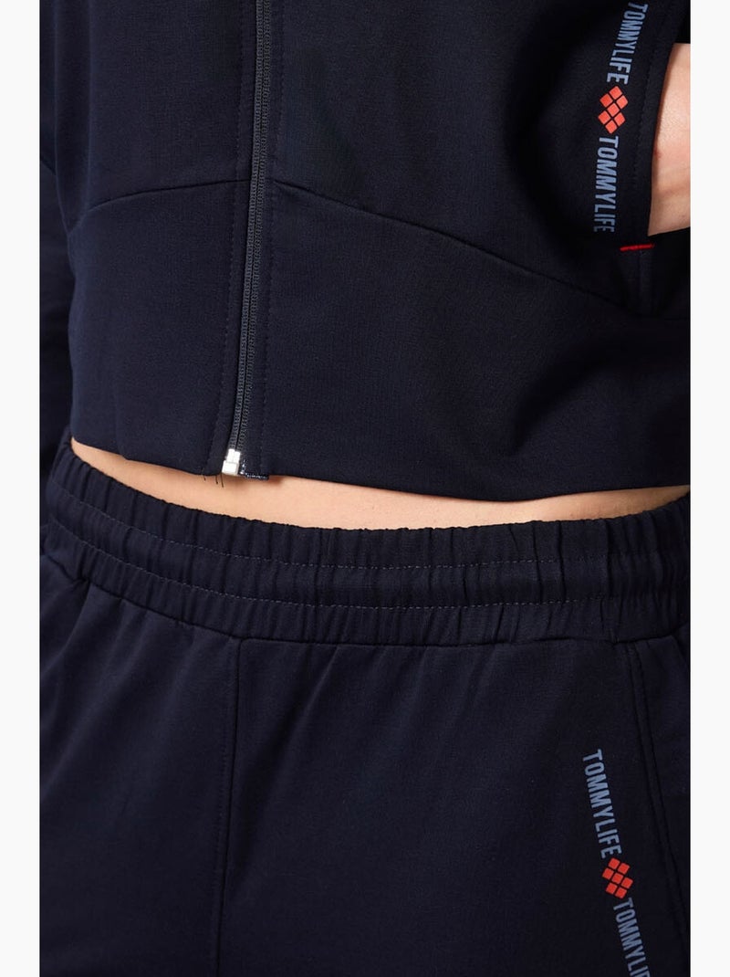 Ensemble sweat à capuche et pantalon oversize zippé tommy Bleu marine - Kiabi