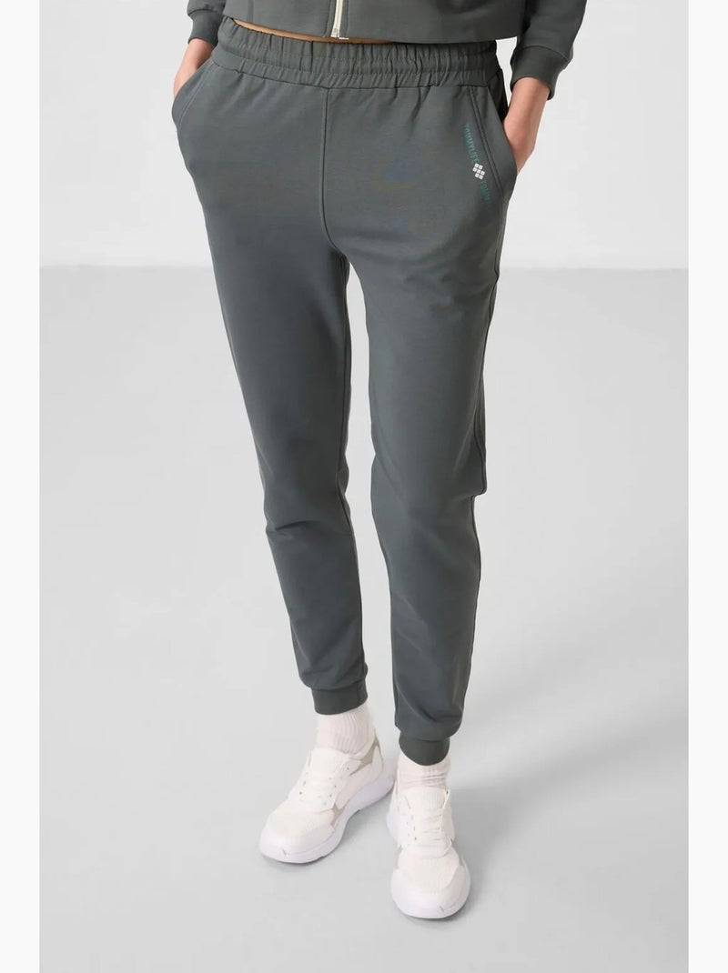 Ensemble sweat à capuche et pantalon oversize zippé tommy Gris Noir - Kiabi