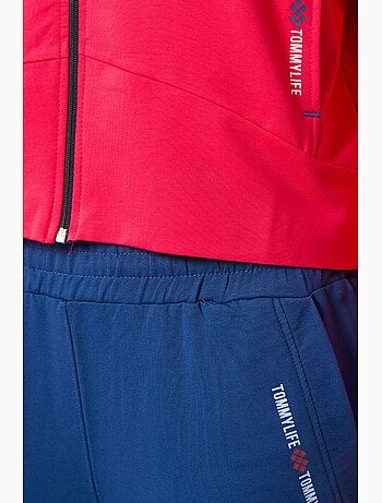 Ensemble sweat à capuche et pantalon oversize zippé tommy