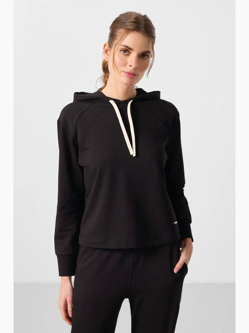 Ensemble sweat à capuche et pantalon oversized tommy Noir - Kiabi