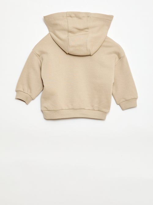 Ensemble sweat à capuche + jogging monochrome - 2 pièces - Kiabi