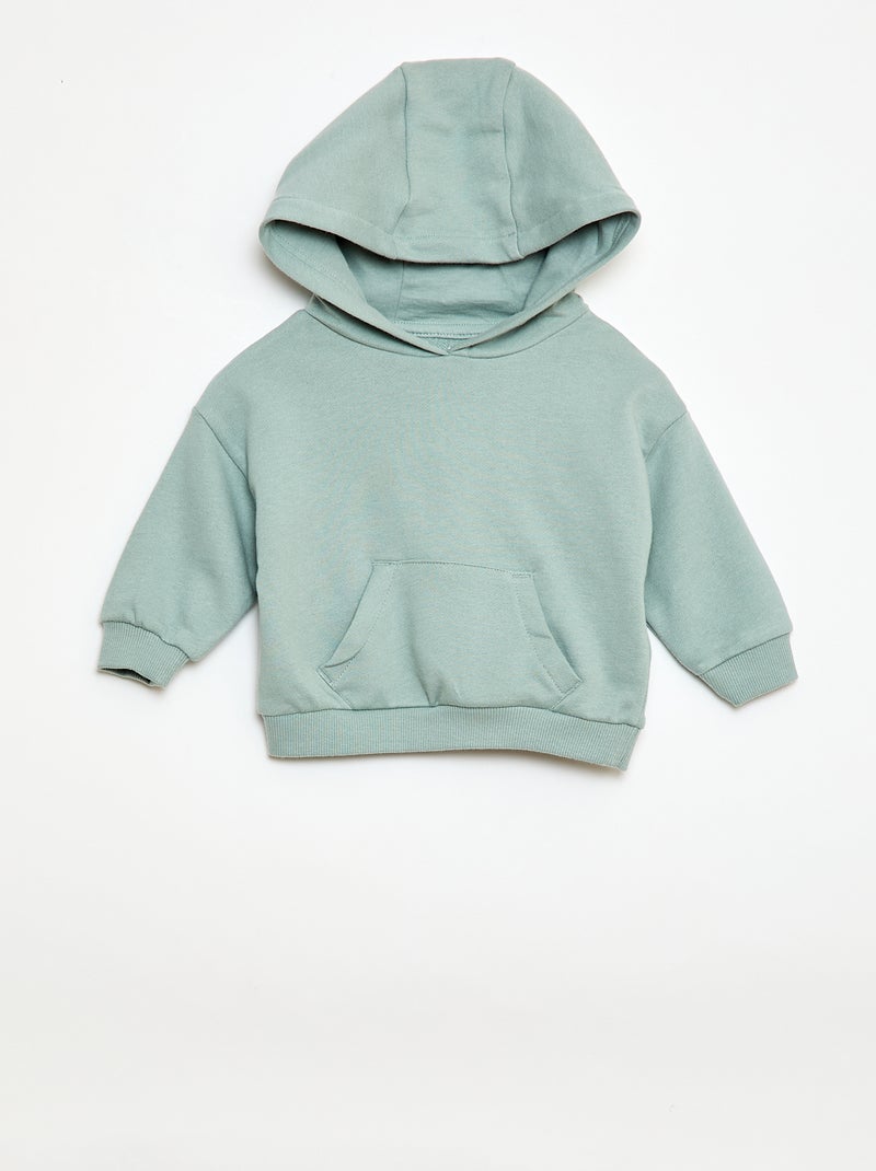 Ensemble sweat à capuche + jogging monochrome - 2 pièces Bleu - Kiabi