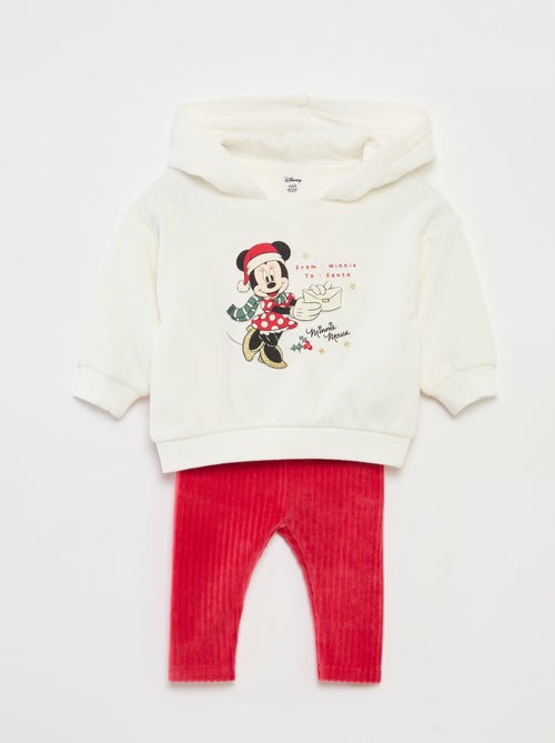 Ensemble sweat à capuche + legging 'Disney' 'Minnie' en coton - Kiabi
