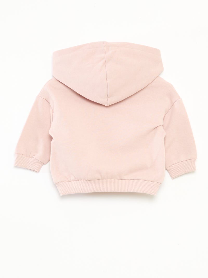 Ensemble sweat à capuche + legging maille Rose - Kiabi