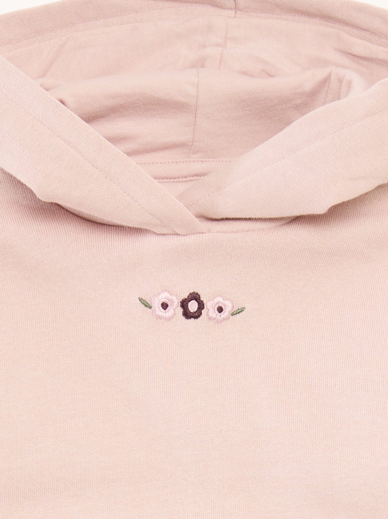 Ensemble sweat à capuche + legging maille Rose - Kiabi