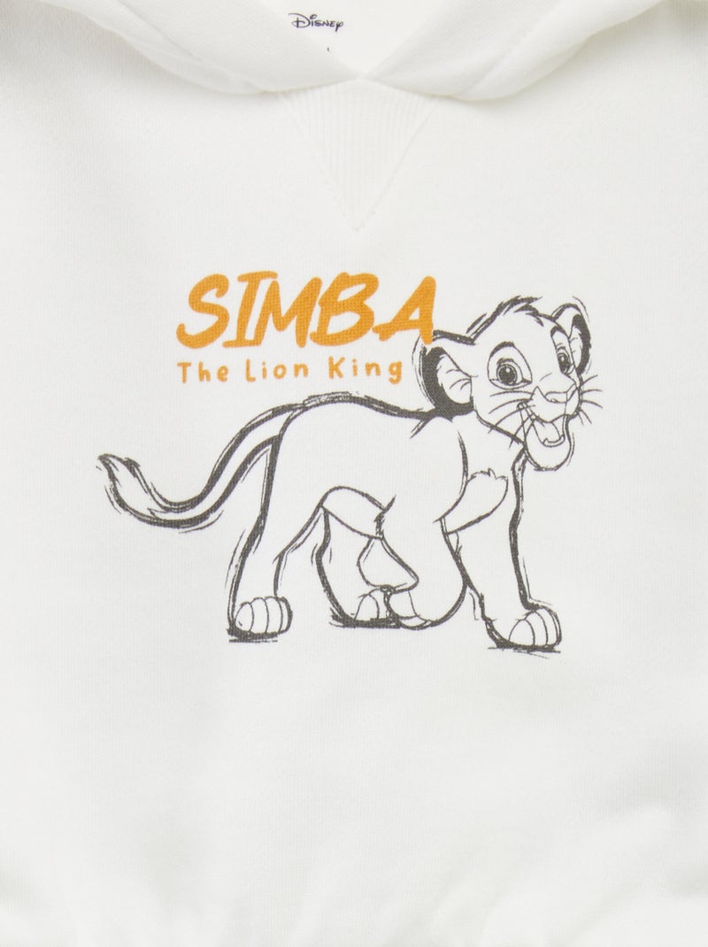 Ensemble sweat à capuche + legging 'Simba' - 2 pièces Blanc - Kiabi