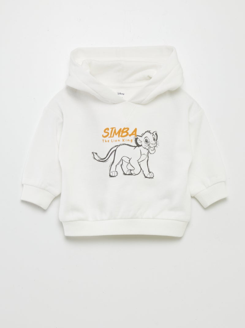 Ensemble sweat à capuche + legging 'Simba' - 2 pièces Blanc - Kiabi