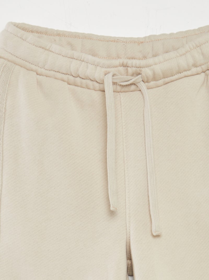 Ensemble sweat à col rond + jogging - 2 pièces Beige - Kiabi