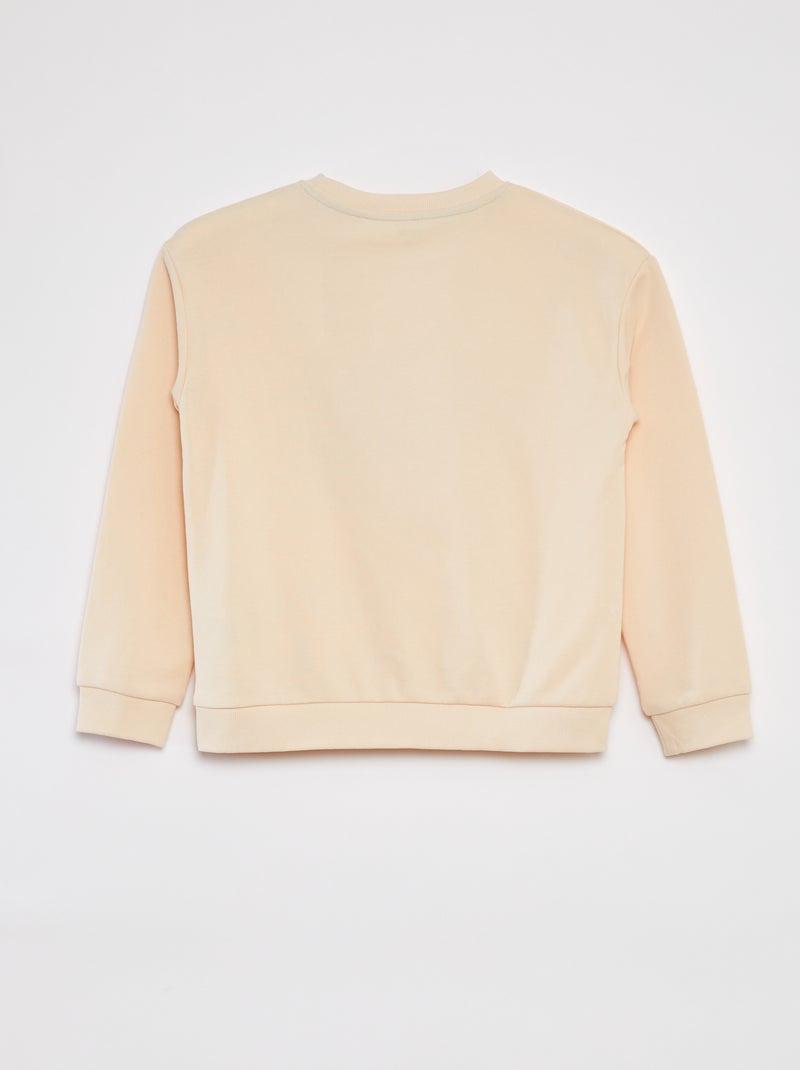 Ensemble sweat en french terry + short - 2 pièces BEIGE - Kiabi
