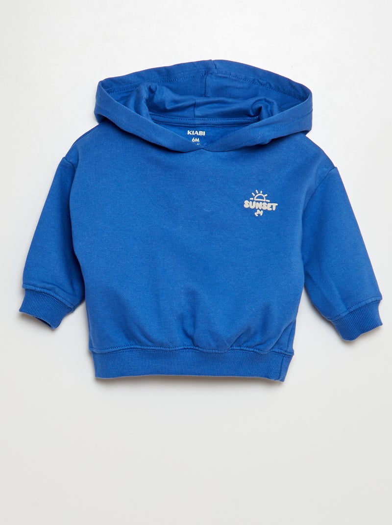 Ensemble sweat en molleton + legging côtelé - 2 pièces Bleu - Kiabi