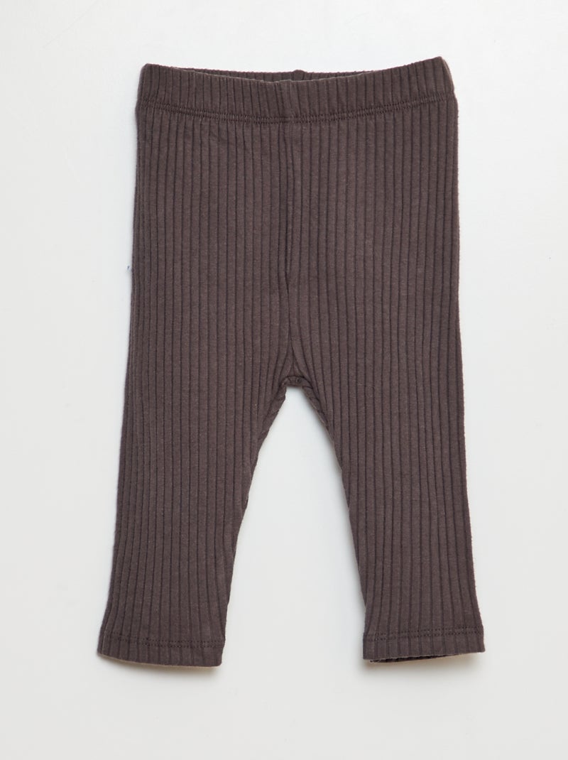 Ensemble sweat en molleton + legging côtelé - 2 pièces Bleu - Kiabi