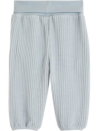 Ensemble sweat et pantalon bébé en velours voix lactée
