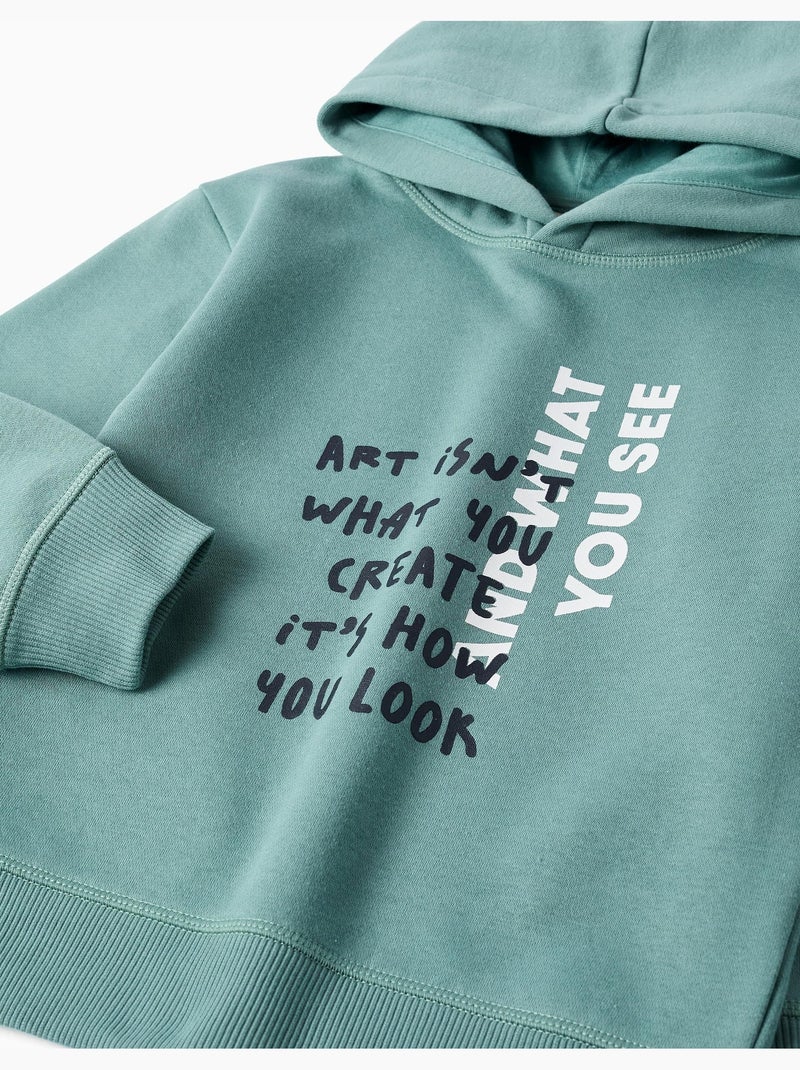 Ensemble sweat et pantalon de jogging avec imprimé Vert clair - Kiabi