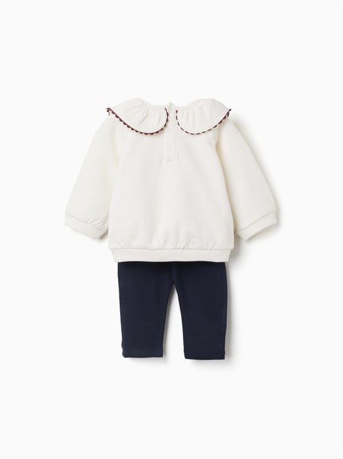 Ensemble sweat et pantalon de jogging en coton peigné - Kiabi Ensemble sweat et pantalon de jogging en coton peigné - Kiabi