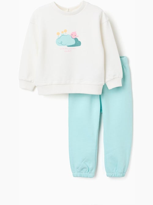 Ensemble sweat et pantalon en coton - Kiabi