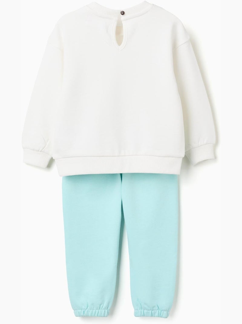 Ensemble sweat et pantalon en coton Beige clair - Kiabi