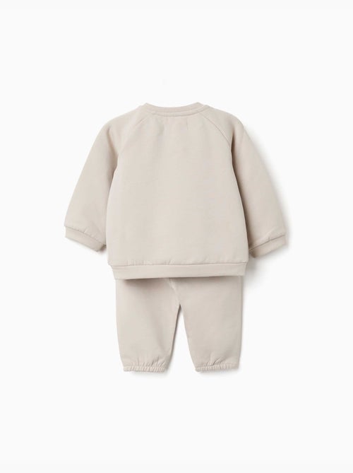 Ensemble sweat et pantalon en coton peigné - Kiabi
