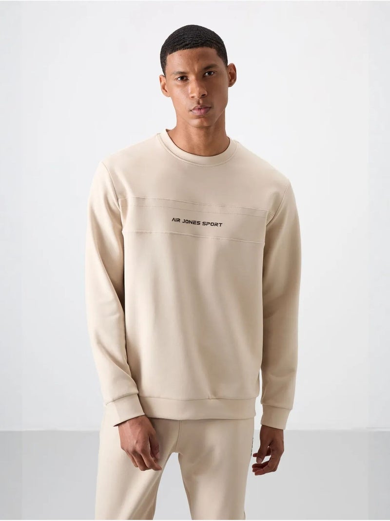 Ensemble sweat et pantalon en molleton imprimé tommy Beige argile - Kiabi