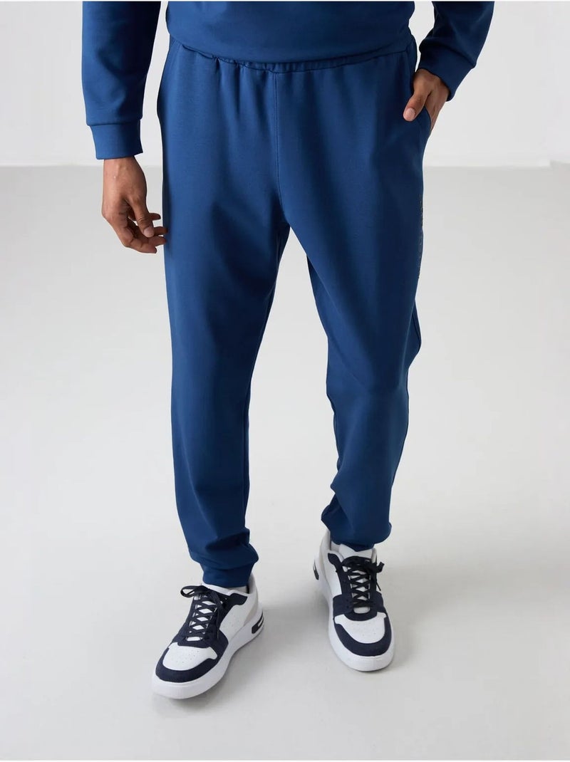 Ensemble sweat et pantalon en molleton imprimé tommy Bleu - Kiabi