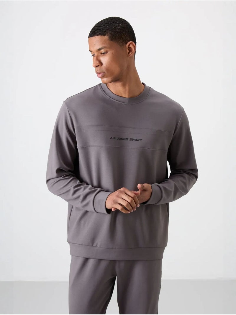 Ensemble sweat et pantalon en molleton imprimé tommy Gris - Kiabi