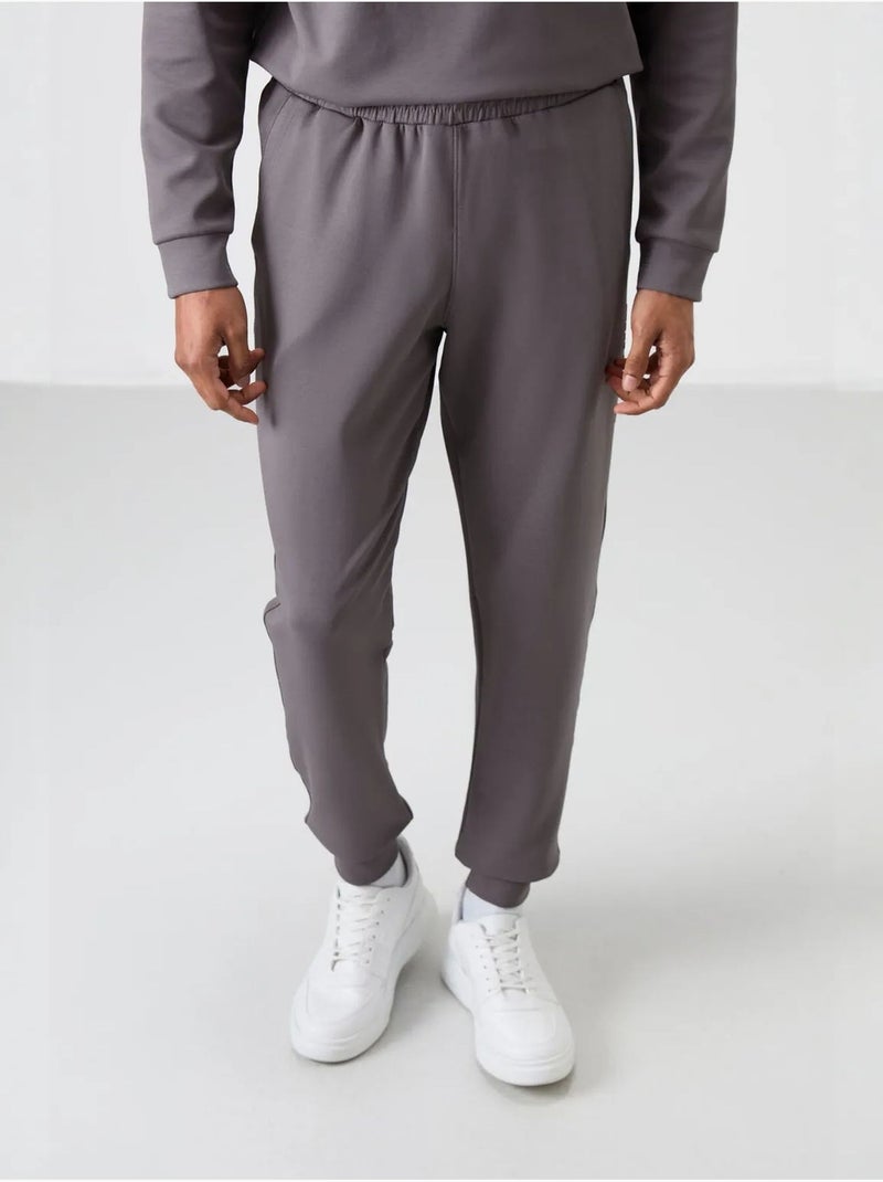 Ensemble sweat et pantalon en molleton imprimé tommy Gris - Kiabi